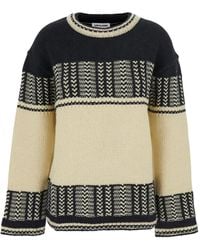 Low Classic - Intarsia-Knit Sweater - Lyst