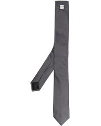 Givenchy - Cravate en soie à plaque logo - Lyst