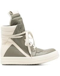 Rick Owens - High-Top-Sneakers Mit Einsätzen - Lyst