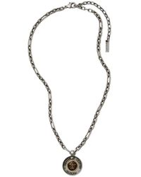 Versace - Halskette Mit Logo-Detail - Lyst