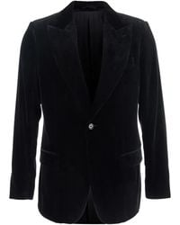 Lardini - Single-breasted Velvet Jacket - Lyst