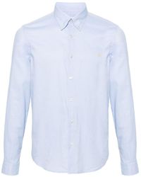 Manuel Ritz - Logo-embroidered Cotton Shirt - Lyst