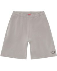 DIESEL - P-marshy-od Logo-embossed Cotton Track Shorts - Lyst