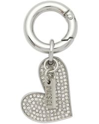 DIESEL - Heart Charm Keyring - Lyst
