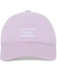 Drole de Monsieur - Slogan-Embroidered Baseball Cap - Lyst