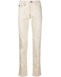 Philipp Plein - Logo-Plaque Slim-Fit Jeans - Lyst