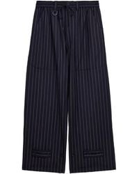 Y-3 - Pinstripe Drawstring Trousers - Lyst