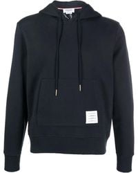 Thom Browne - Hoodie Mit Logo-Patch - Lyst