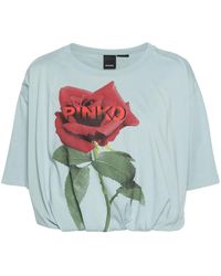 Pinko - Torrone cropped T-shirt - Lyst