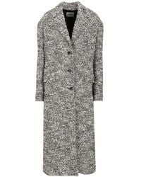DURAZZI MILANO - Fringe-Detail Single-Breasted Coat - Lyst