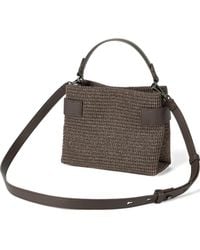 Brunello Cucinelli - Small Essence Net-Embroidered Tote Bag - Lyst