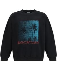Balenciaga - Palm-Print Cotton Sweater - Lyst