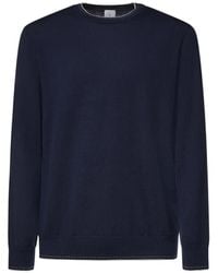 Eleventy - Contrast-Trim Sweater - Lyst