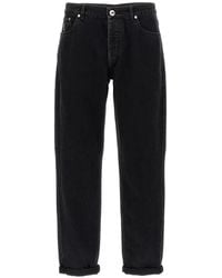 Brunello Cucinelli - Logo-Patch Jeans - Lyst