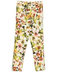 Liu Jo - Floral-Print Trousers - Lyst
