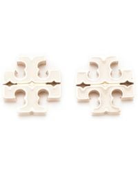 Tory Burch - Logo Stud Earrings - Lyst