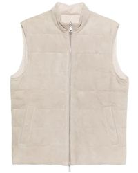 Eleventy - Reversible Zip Waistcoat - Lyst