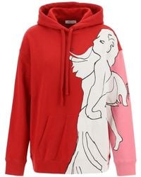 Valentino Garavani - Graphic-Print Drawstring Hoodie - Lyst