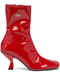 DIESEL - Amber Stiefeletten Mit Logo-Schild 75Mm - Lyst