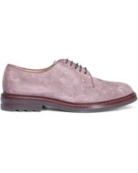 Brunello Cucinelli - Suede Lace-Up Derby Shoes - Lyst