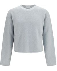 Rier - Ribbed-Knit V-Neck Sweater - Lyst