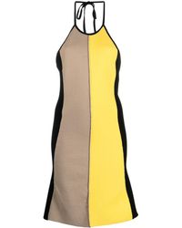 Sunnei - Kleid in Colour-Block-Optik - Lyst