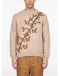 BAZISZT - Embroidered Intarsia-Knit Sweater - Lyst