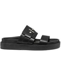Geox - Adelash H Buckle-Detail Platform Slides - Lyst