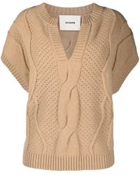 Aeron - Noam Merino Wool Cable-knit Top - Lyst