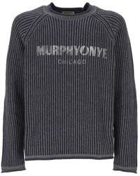 Murphy & Nye - Logo-Print Ribbed-Knit Sweater - Lyst