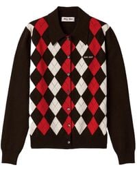 Miu Miu - Cashmere Cardigan - Lyst
