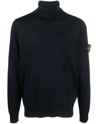 Stone Island - Virgin-Wool Turtleneck Sweater - Lyst