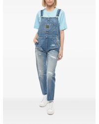 Washington DEE-CEE U.S.A. - Distressed Logo-Patch Dungarees - Lyst