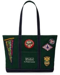 Polo Ralph Lauren - Patch-Embellished Canvas Tote Bag - Lyst