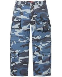 Supreme - Pantalon À Motif Camouflage Et Empiècements Détachables Zippés - Lyst