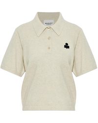 Isabel Marant - Althea Logo-Patch Polo Shirt - Lyst
