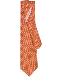 Ferragamo - Fox-Print Silk Tie - Lyst