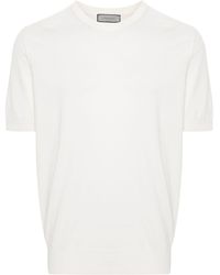 Canali - Fijngebreid T-shirt - Lyst