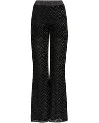 Missoni - Zigzag Wide-Leg Trousers - Lyst