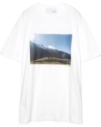 Yoshio Kubo - Landscape-Print T-Shirt - Lyst