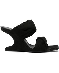 Rick Owens - Cantilever 8 Twisted-strap Leather Sandals - Lyst