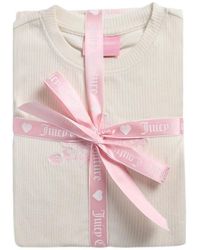 Juicy Couture - Ribbed-Knit Lettuce-Trim Pajamas (Set Of Three) - Lyst