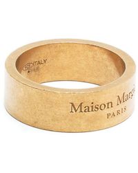 Maison Margiela - Logo-engraved Band Ring - Lyst