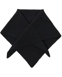 Studio Nicholson - Isos Ribbed-Knit Triangular Scarf - Lyst