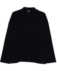 A.P.C. - ロングスリーブ ウールポロシャツ - Lyst