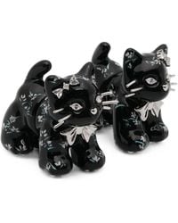 YVMIN - Boucles D'Oreilles Split Kitten Serties De Cristaux - Lyst