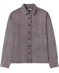 John Elliott - Check-Pattern Faded Cotton Shirt - Lyst