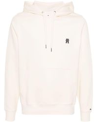 Tommy Hilfiger - Embroidered-logo Jersey Hoodie - Lyst