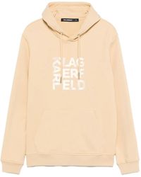 KARL LAGERFELD - Logo-Print Hoodie - Lyst