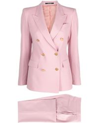 Tagliatore - Double-breasted Palazzo Suit - Lyst